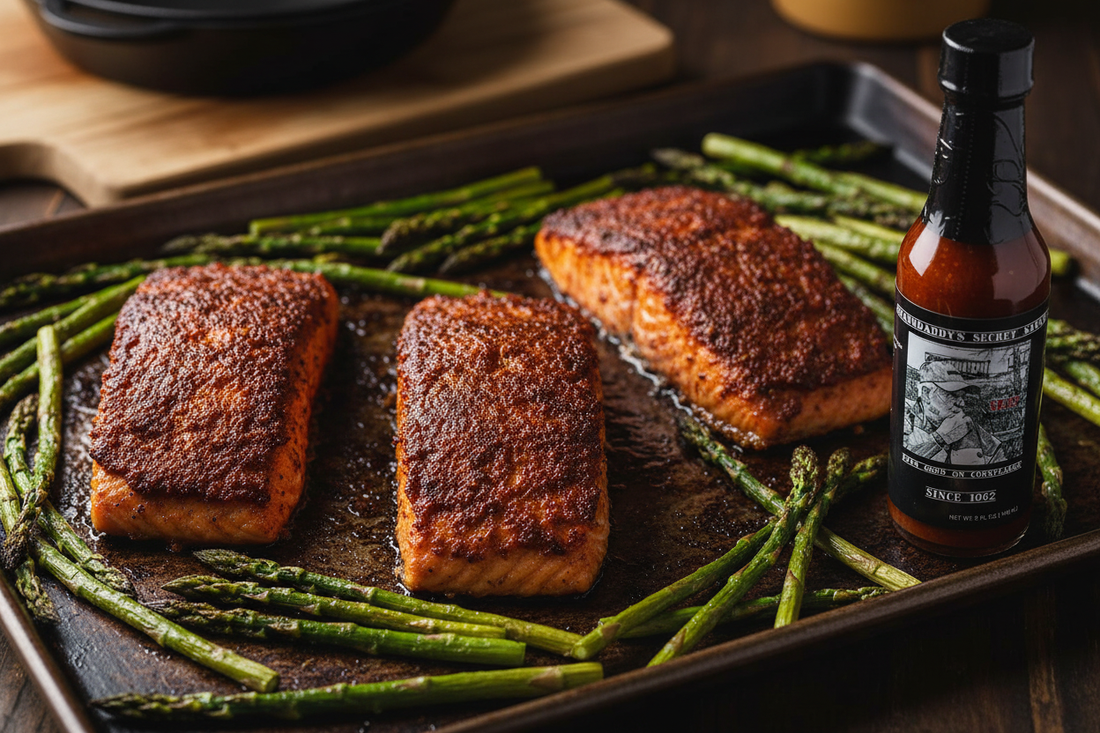 Hot Sauce Glazed Salmon with a Nashville-Style Kick